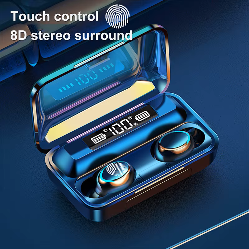 F9 PowerBuds™ - Audífono Inalámbricos Con Power Bank