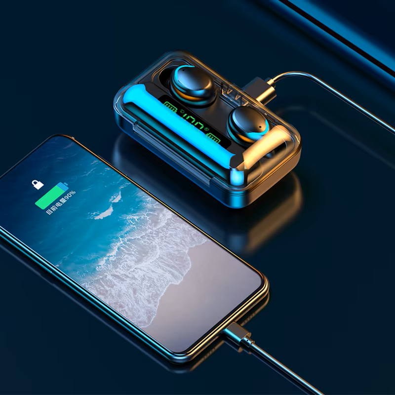 F9 PowerBuds™ - Audífono Inalámbricos Con Power Bank
